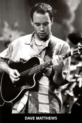 Dave Matthews Band (Dave, Black & White) Music Poster Print