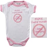Baby-Says Bodysuit - Please Control Yourself! No Cheek Pinching!