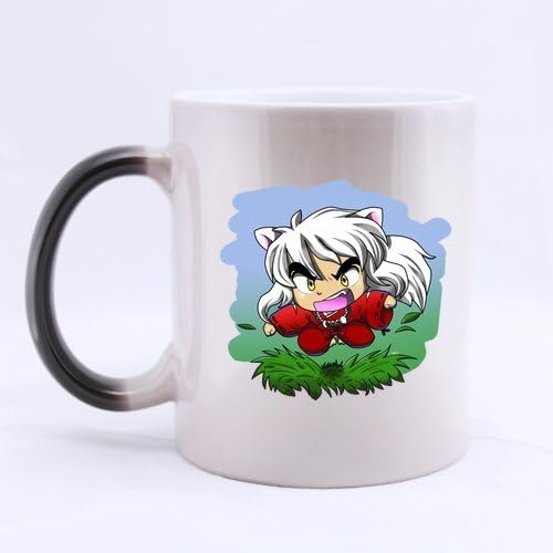 Japan Anime Cartoon Inuyasha Custom Morphing Coffee Mug Tea Cup 11 OZ Office Home Cup (Printed on two sides)