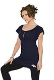 Denver Broncos Women's Rayon Peasant Top - by Alyssa Milano