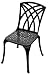 Outdoor Living : Denewood CFC004BL Versailles Black Cast Aluminum Dining Chair, Set of 2