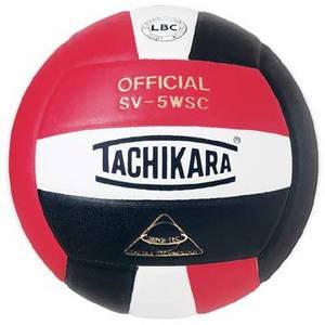 Tachikara Super Soft Performance Volleyball Scarlet White Black
