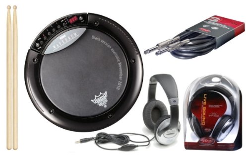 Korg Wavedrum Dynamic Percussion Synthesizer Bundle with Headphones - Vic Firth Drum Sticks - and 10-Foot Instrument Cable - Black product image