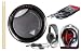 Korg Wavedrum Dynamic Percussion Synthesizer Bundle with Headphones, Vic Firth Drum Sticks, and 10-Foot Instrument Cable - Black