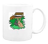 Mug with rabbits, animal, farm, bunnies