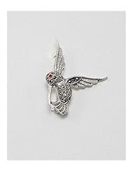 Bird CZ Brooch In Sterling Silver