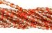 Brick RED Czech Fire Polished 3mm Round Beads Q.50