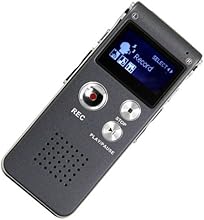 Generic Rechargeable SPY 8GB 650Hr Digital Audio Voice Recorder Dictaphone MP3 Player Perfect for Recording Interviews and Meetings, Students Learning