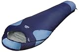 Mount Everest Junior Schlafsack Lestra, nachtblau/taubenblau, RV rechts