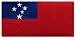 Samoa Flag Embroidered Patch Iron-On Samoan Islands National Emblem