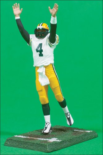 McFarlane NFL 3 Inch Figure with Brett Favre in Green Bay Packers White Jersey