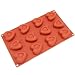 Freshware 12-Cavity Mini Heart Silicone Mold and Baking Pan