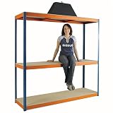 Outdoor Living : 350kgs Heavy Duty Shelving with 3 Shelves 1800h x 1800w x 600mmd