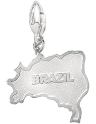 Sterling Silver BRAZIL Charm
