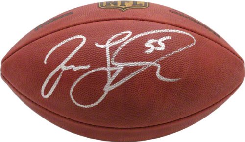 Jason Taylor Autographed Football | Details: Football with #55 Inscription