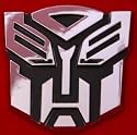 Autobot Transformer Chrome Emblem 4" Tall