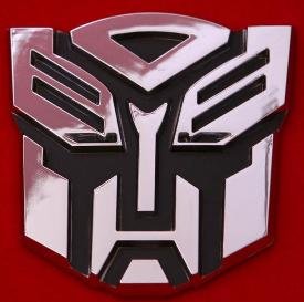 Autobot Transformer Chrome Emblem