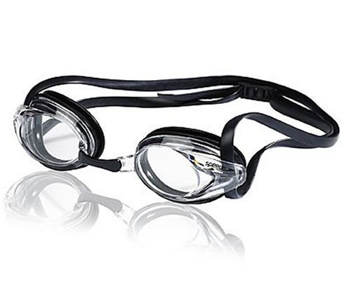 Speedo Junior Vanquisher Optical Swim Goggle, Clear/Clear, 4.0