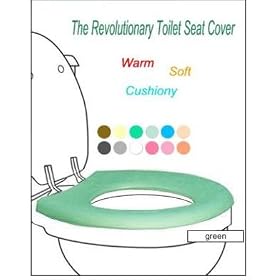 Magically Warm Toilet Seat Cover (Color: Brown) - Semi Infinite Life, Goes Right on Top of Your Toilet Seat