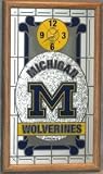 Michigan Wolverines Stained Glass Wall Clock
