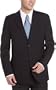 Calvin Klein Men's Two Button Notch Lapel Sportcoat, Black, XX-Large Regular
