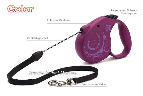 flexi Hundeleine Color bis 20 kg, lila Preisvergleich