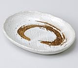 粉引刷毛豆大皿　5個組 【美濃焼　和皿】 〔キャッシュバックキャンペーン対象商品〕