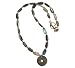 Abalone Sea God Necklace with Chinese Coin - 21 1/2