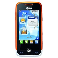 LG GS290 Cookie Fresh Handy (7.6cm (3") Display, Touchscreen, 2MP, 3.5mm Anschluss)  wei�-orange