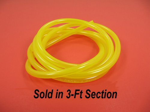 Tygon Fuel Line 3-Ft. Size ID 1/8" OD 1/4" Wall 1/16"