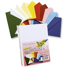 Folia 150599 - Briefumschlag C6 50 St�ck gummiert farbig sortiert