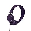 Urbanears Plattan Plus Folding Classic Full Size On-Ear Stereo Headphones with volume control for Apple iPod/iPhone/iPad, Aubergine