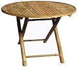 Bamboo 54 Folding Round Patio Table