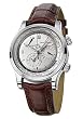 Jaeger-LeCoultre Master World Geographic Mens Two Time Zone Watch Stainless Steel Silver Dial on Strap 152.84.20 or Q1528420