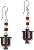 Indiana Hoosiers Wood Bead Earrings
