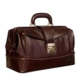 Maxwell Scott - Sacoche de type docteur en cuir marron de luxe (DonniniS)