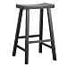 Carolina Cottage 30-Inch Saddle Seat Stool, Antique Black
