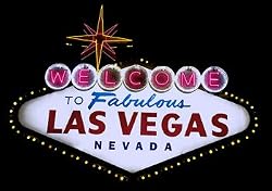 Famous Las Vegas Welcome Sign at Night Photograph - Beautiful 16"x20" Photographic Print by Carol M. Highsmith