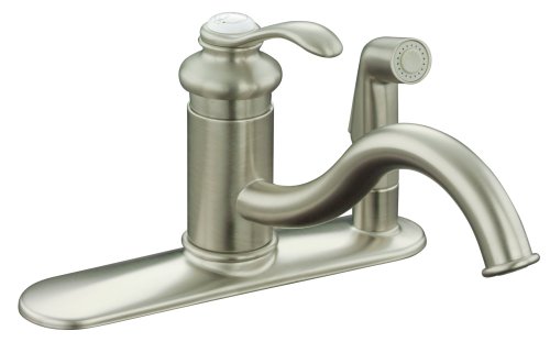 KOHLER K-12173-BN Fairfax Single Control Kitchen Sink Faucet, Vibrant Brushed Nickel On Sale