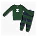 Calvin Klein "Snowflake" 2 piece pajama for children in Green