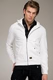 Apparel : G-Star Static White Zip Up Hoodie