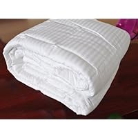 Natural Comfort Hotel Select 250TC Down Alternative White Oversize Comforter, Duvet Cover Insert, Queen
