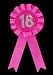 Brosche zum 18.Geburtstag Strass