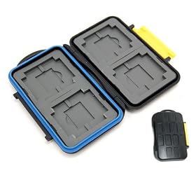 Buy CowboyStudio Professional Rubber Sealed, Water Proof Memory Card Case for 4 PCS... by CowboyStudio now!