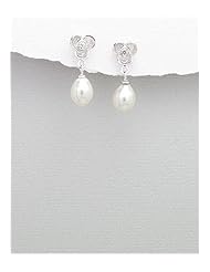 CZ Earrings In 92.5 Sterling Silver