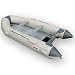 Seamax Sport420 Gray Inflatable Boat, 13.8 FT Tender, Aluminum Floor Dinghy