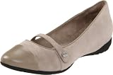 Rockport Women's Trulisa Cap Toe Flat,Cobblestone Grey,8 M US
