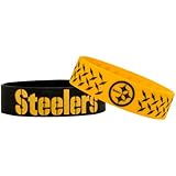 NFL Pittsburgh Steelers Bulky Bandz Bracelet 2-Pack