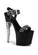 Women's 7 1/2 Inch Gun Heel Platform Sandal With Bullet Detail