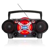 QuantumFX J-44U Portable CD/ CD-R/ CD-RW/ MP3/ USB/ Radio Cassette Recorder